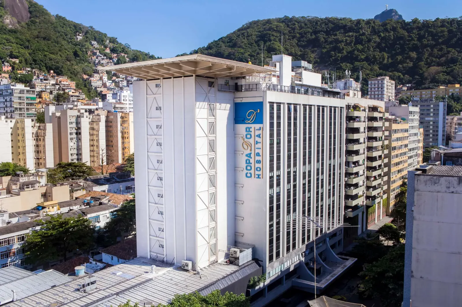 Fachada do Hospital Copa D'Or